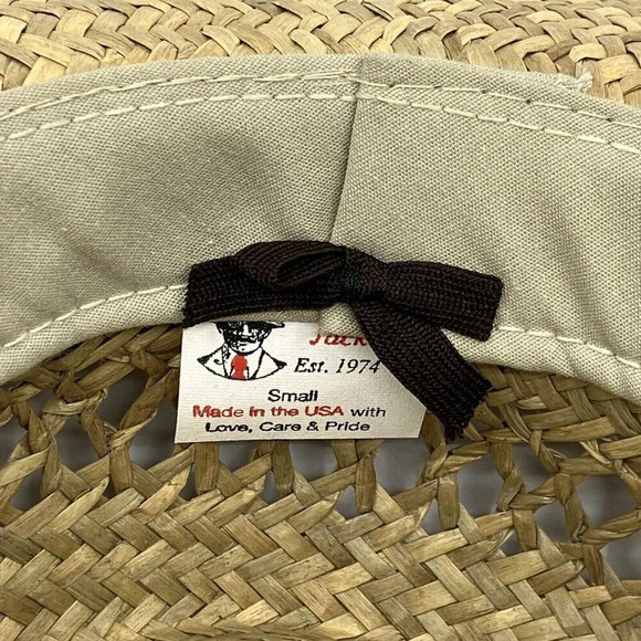 Panama Jack Floral Parrot  Band Straw Hat Safari Sun Summer Small - Picture 8 of 10